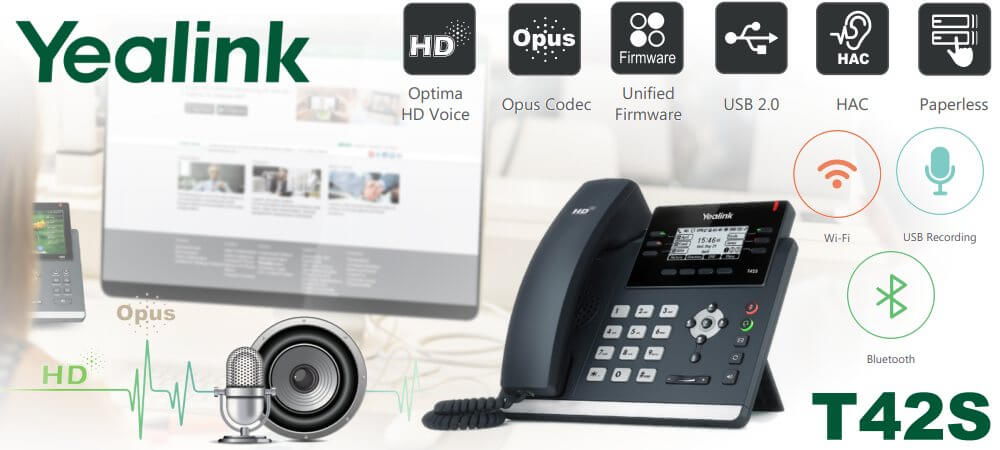 Yealink Sip T42s Ip Phone Accra