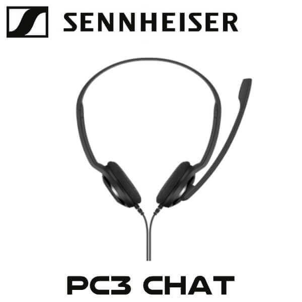 Sennheiser PC 3 Chat Wired On Ear Headphones with Mic Black